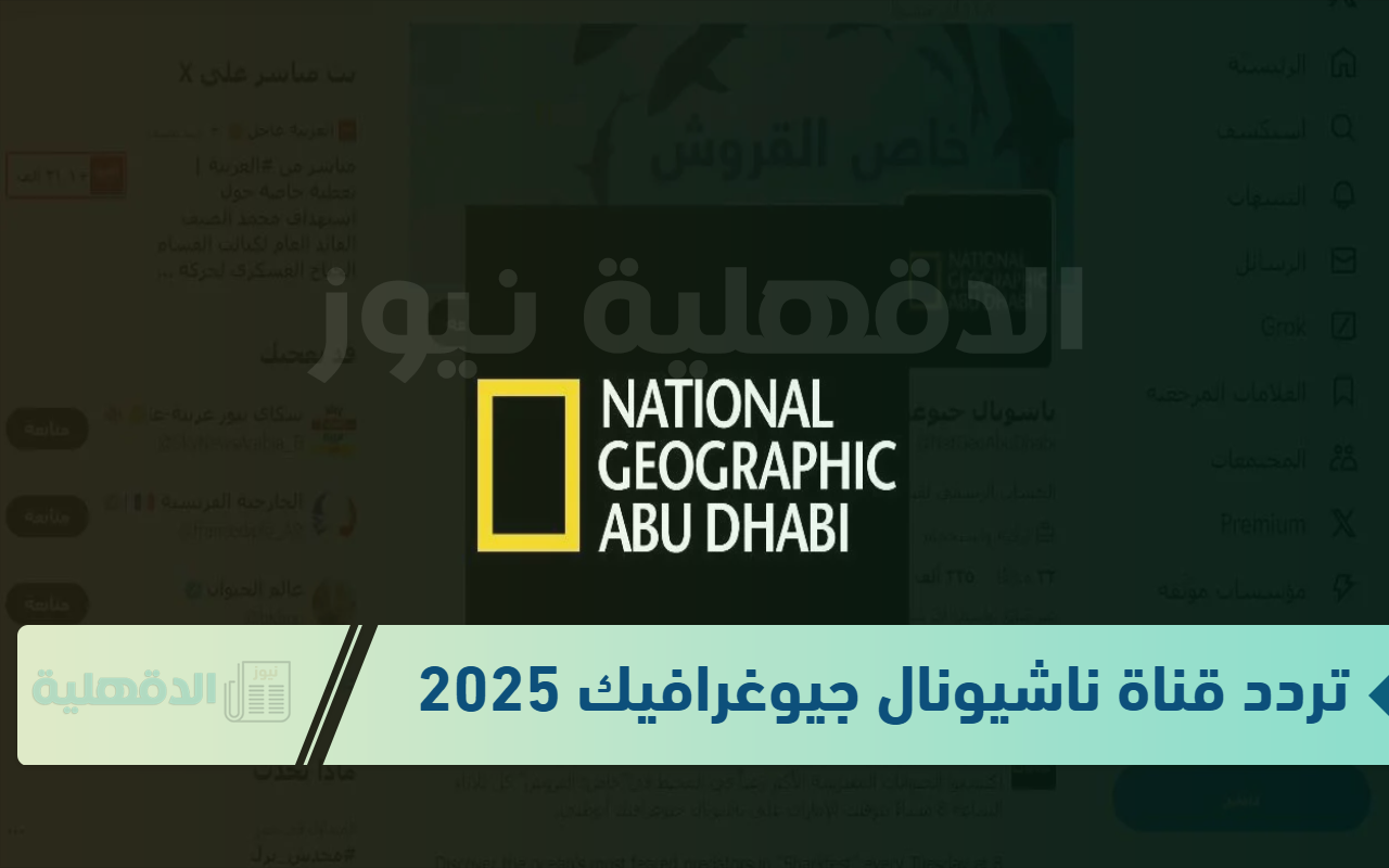نزلها حالًا وتابع البرامج الثقافية عبر "تردد قناة ناشيونال جيوغرافيك نايل سات 2025" نزلها حالًا وتابع البرامج الثقافية عبر “تردد قناة ناشيونال جيوغرافيك نايل سات 2025”