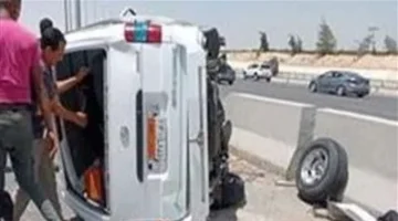 حادث تصادم فوق كوبري أجا بالدقهلية يسفر عن إصابة 4 أشخاص بينهم مواطنان كويتيان